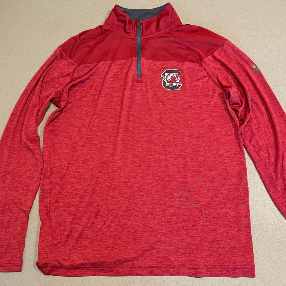 South Carolina Gamecocks Under Armour Men's Tech 1/4 Zip Tee - Medium